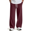 COOFANDY Baggy Sweatpants Men Wide Leg Cotton Joggers for Men with Pockets(Burgundy)