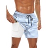 Blue White Stripe