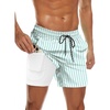 Green White Stripe