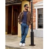 COOFANDY Mens Long Sleeve Tee Shirts Casual Crewneck T-Shirts Baseball Tee(Navy Blue)