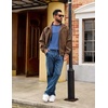 COOFANDY Mens Long Sleeve Tee Shirts Casual Crewneck T-Shirts Baseball Tee(Royal Blue)