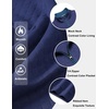 COOFANDY Mens Quarter Zip Pullover Casual Mock Neck Quilted Sweatshirt 2026(Navy Blue)