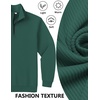 COOFANDY Mens Quarter Zip Pullover Sweatshirt Casual Mock Neck Sweater 2026(Light Green)