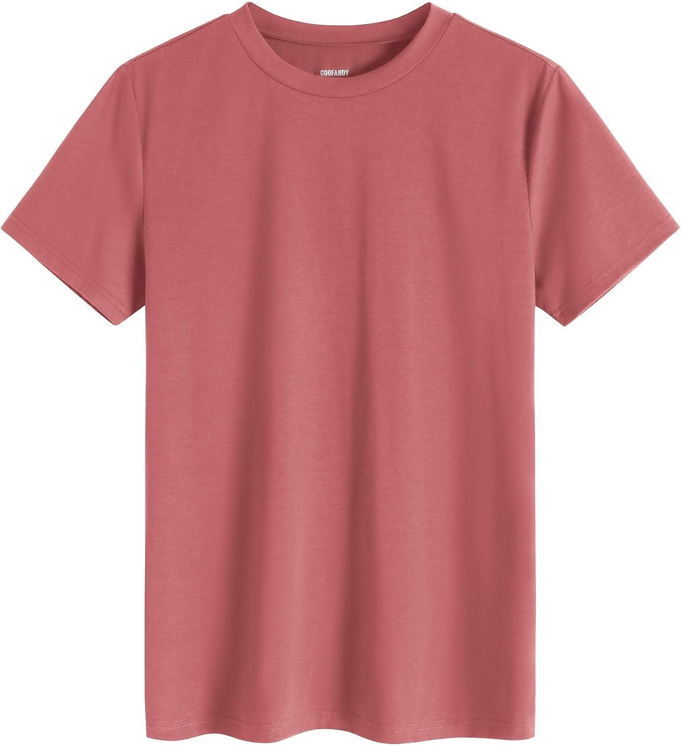 image:imageCOOFANDY Mens T Shirt Short Sleeve Casual Crew Neck Basic Tee ShirtsDusky Purple
