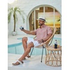 COOFANDY Mens Casual Button Down Shirt Short Sleeve Summer Beach Shirts(Dusty Pink)
