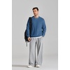 COOFANDY Mens Crewneck Sweatshirt Lightweight Casual Fall Winter Pullovers(Denim Blue)