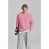 COOFANDY Mens Crewneck Sweatshirt Lightweight Casual Fall Winter Pullovers(Guava)