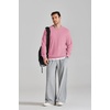 COOFANDY Mens Crewneck Sweatshirt Lightweight Casual Fall Winter Pullovers(Guava)