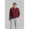 COOFANDY Mens Crewneck Sweatshirt Lightweight Casual Fall Winter Pullovers(Wine)
