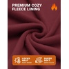 COOFANDY Mens Crewneck Sweatshirt Lightweight Casual Fall Winter Pullovers(Wine)