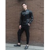 COOFANDY Men’s Stain Dress Shirts Jacquard Long Sleeve Floral Button Up Shirts Party Prom Wedding Shirt(Black)