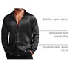 COOFANDY Men’s Stain Dress Shirts Jacquard Long Sleeve Floral Button Up Shirts Party Prom Wedding Shirt(Black)