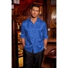 COOFANDY Men’s Stain Dress Shirts Jacquard Long Sleeve Floral Button Up Shirts Party Prom Wedding Shirt(Blue Rose Jacquard)