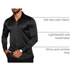 COOFANDY Men’s Stain Dress Shirts Jacquard Long Sleeve Floral Button Up Shirts Party Prom Wedding Shirt(P-black)
