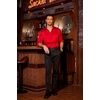 COOFANDY Men’s Stain Dress Shirts Jacquard Long Sleeve Floral Button Up Shirts Party Prom Wedding Shirt(Red)