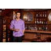 COOFANDY Men’s Stain Dress Shirts Jacquard Long Sleeve Floral Button Up Shirts Party Prom Wedding Shirt(Violet)