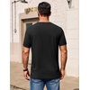 COOFANDY Men’s T Shirt Short Sleeve Casual Crew Neck Basic Tee Shirts(Black)