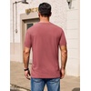 COOFANDY Men’s T Shirt Short Sleeve Casual Crew Neck Basic Tee Shirts(Dusky Purple)