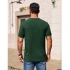 COOFANDY Men’s T Shirt Short Sleeve Casual Crew Neck Basic Tee Shirts(Forest Green)