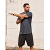 COOFANDY Men’s T Shirt Short Sleeve Casual Crew Neck Basic Tee Shirts(Gray)