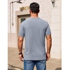 COOFANDY Men’s T Shirt Short Sleeve Casual Crew Neck Basic Tee Shirts(Light Gray)