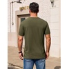 COOFANDY Men’s T Shirt Short Sleeve Casual Crew Neck Basic Tee Shirts(Olive Green)