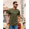 COOFANDY Men’s T Shirt Short Sleeve Casual Crew Neck Basic Tee Shirts(Olive Green)