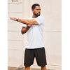 COOFANDY Men’s T Shirt Short Sleeve Casual Crew Neck Basic Tee Shirts(White)