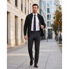 COOFANDY Mens Zip Up Cardigan Sweater Slim Fit Casual Full Zipper Sweaters(Black)