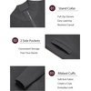 COOFANDY Mens Zip Up Cardigan Sweater Slim Fit Casual Full Zipper Sweaters(Dark Gray)