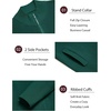 COOFANDY Mens Zip Up Cardigan Sweater Slim Fit Casual Full Zipper Sweaters(Green)
