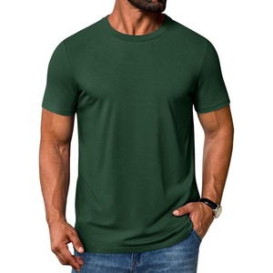 COOFANDY Men’s T Shirt Short Sleeve Casual Crew Neck Basic Tee Shirts(Forest Green)