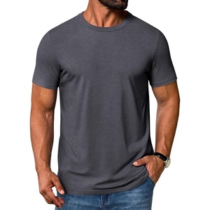 COOFANDY Men’s T Shirt Short Sleeve Casual Crew Neck Basic Tee Shirts(Gray)