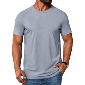 COOFANDY Men’s T Shirt Short Sleeve Casual Crew Neck Basic Tee Shirts(Light Gray)