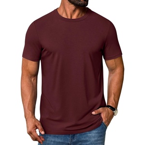 COOFANDY Men’s T Shirt Short Sleeve Casual Crew Neck Basic Tee Shirts(Vine Red)