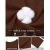 COOFANDY Men’s T Shirts Long Sleeve Cotton Blend T-Shirts Casual Crew Neck Soft Basic Tee Shirts(Brown)
