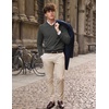 COOFANDY Mens V Neck Dress Sweater Knit Long Sleeve Pullover Sweaters(Dark Gray)