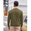 COOFANDY Mens V Neck Dress Sweater Knit Long Sleeve Pullover Sweaters(New Green)
