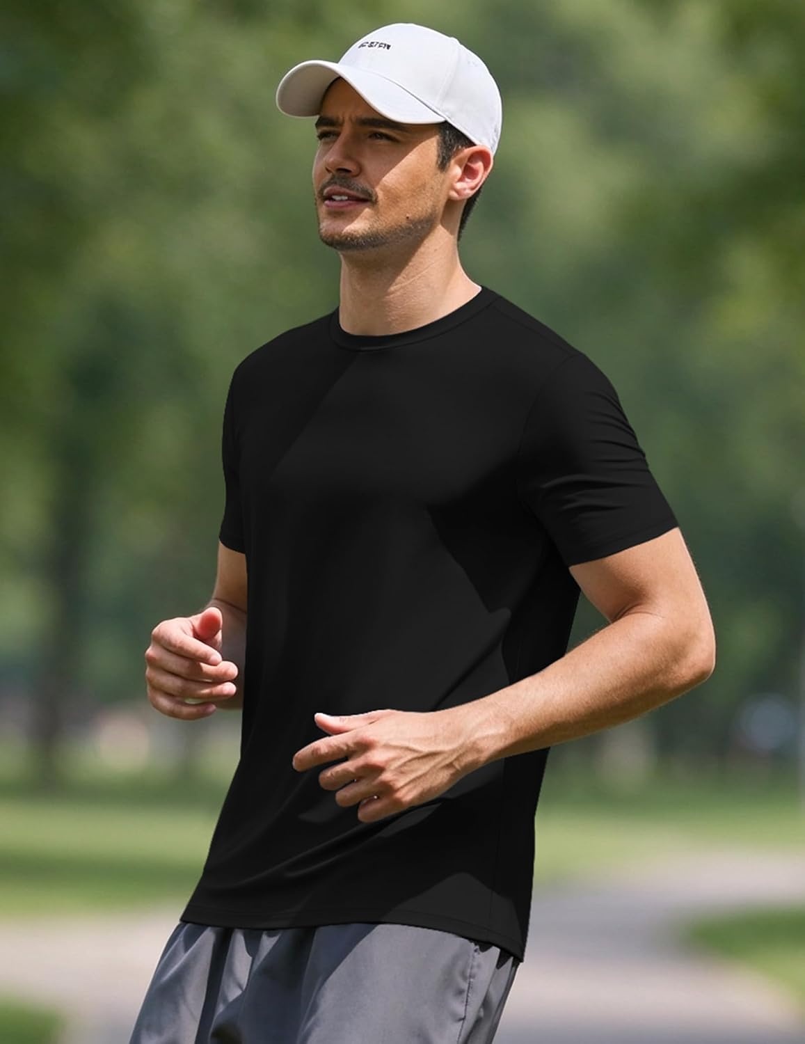 image:imageCOOFANDY Mens TShirts Short Sleeve UPF 50 Quick Dry Workout Athletic TeeBlack