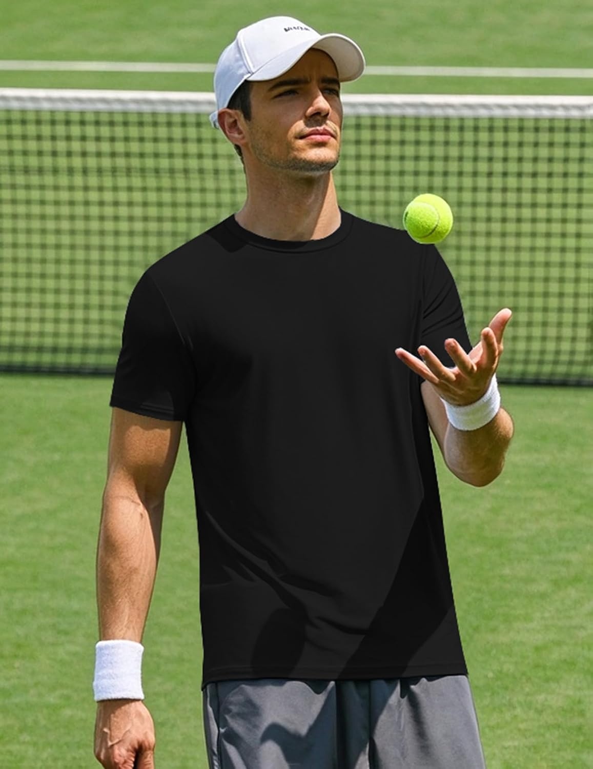 image:imageCOOFANDY Mens TShirts Short Sleeve UPF 50 Quick Dry Workout Athletic TeeBlack