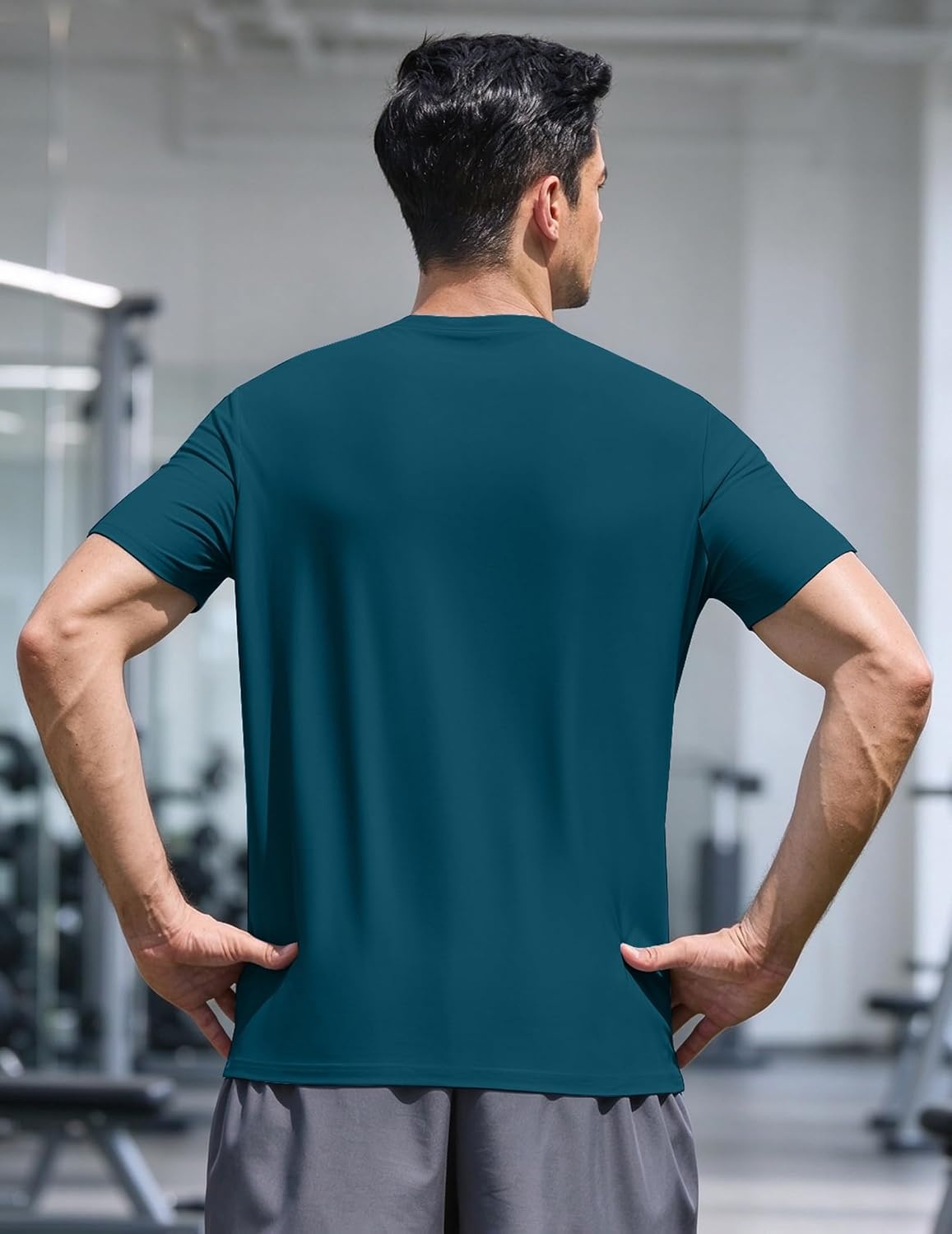 image:imageCOOFANDY Mens TShirts Short Sleeve UPF 50 Quick Dry Workout Athletic TeeBlue