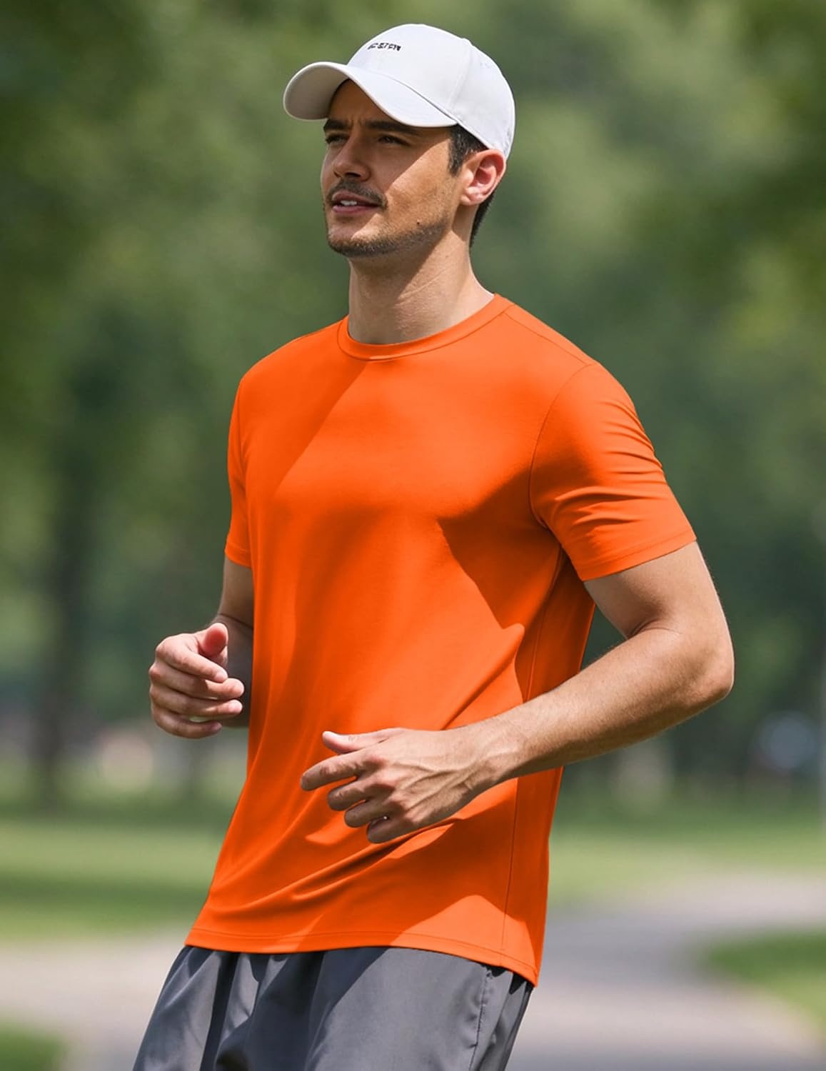 image:imageCOOFANDY Mens TShirts Short Sleeve UPF 50 Quick Dry Workout Athletic TeeOrange