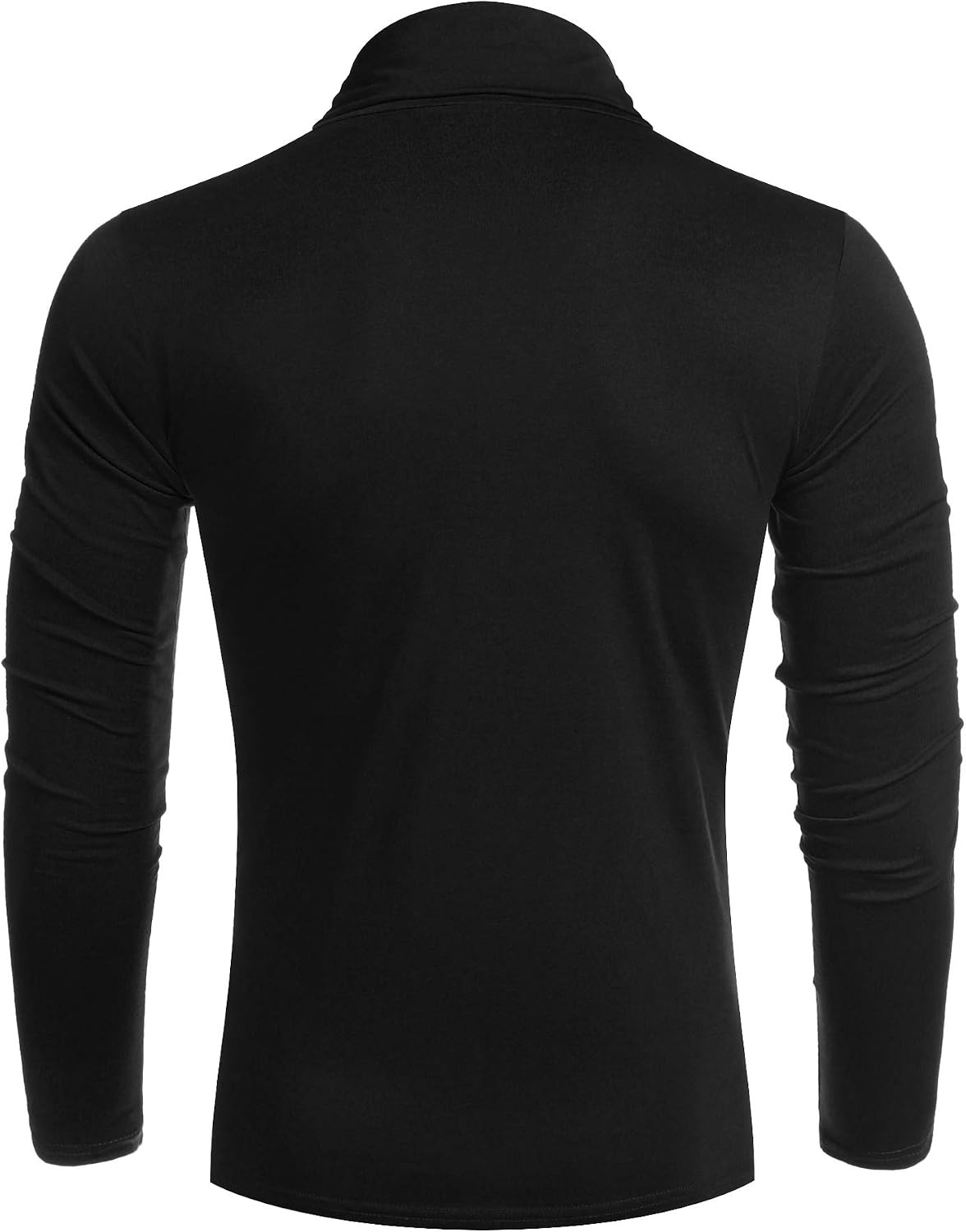 image:imageCOOFANDY Mens Turtleneck Long Sleeve Shirts Slim Fit Thermal Undershirts01black