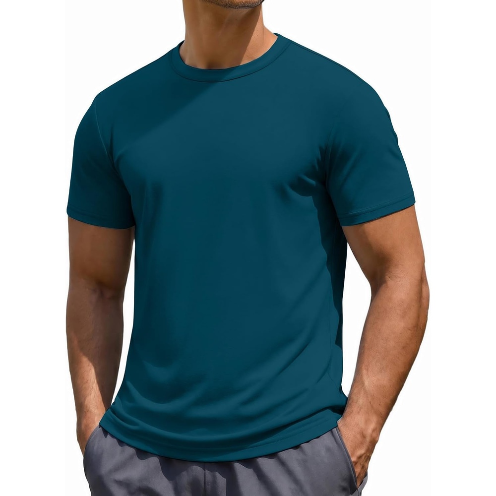 image:imageCOOFANDY Mens TShirts Short Sleeve UPF 50 Quick Dry Workout Athletic TeeBlue
