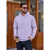 COOFANDY Men’s Casual Pullover Hoodie Lightweight Drawstring Hooded Sweatshirt Long Sleeve Soft Hoodie for Daily Wear