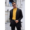 COOFANDY Mens Mock Turtleneck Long Sleeve Shirts Basic Thermal Turtle Neck Undershirt Lightweight Pullover Sweaters Top(Medium Yellow)