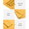 COOFANDY Mens Mock Turtleneck Long Sleeve Shirts Basic Thermal Turtle Neck Undershirt Lightweight Pullover Sweaters Top(Medium Yellow)