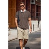 COOFANDY Mens T-Shirts Summer Crew Neck Casual T Shirts Plain Short Sleeve Shirts Basic Tees(Brown)
