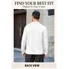 COOFANDY Mens Thermal Long Sleeve Shirt Mock Turtleneck Fleece Base Layer(02 Bleached)