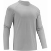 COOFANDY Mens Thermal Long Sleeve Shirt Mock Turtleneck Fleece Base Layer(Light Gray)